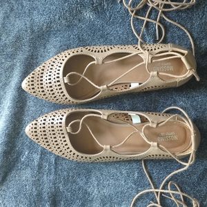 Mossimo Supply Co Tie Tan Flats